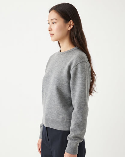 Sayaka Davis Boy-Fit Knit Sweatshirt Heather Grey-Sayaka Davis-Thistle Hill