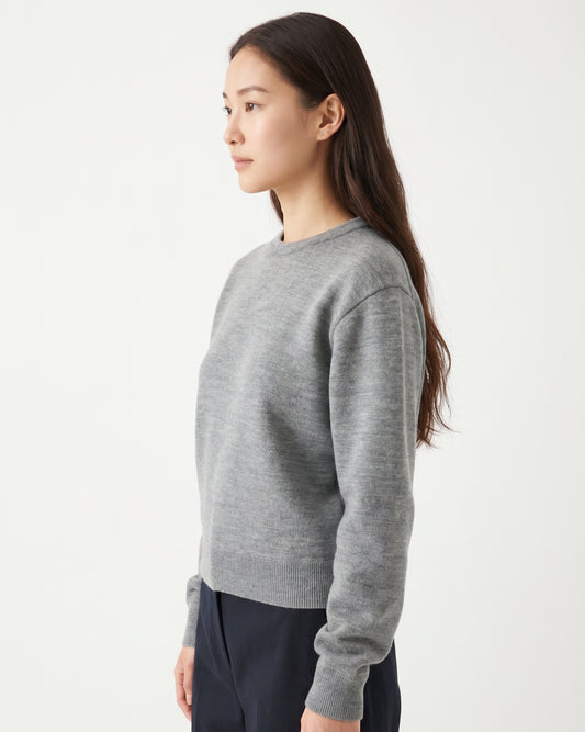 Sayaka Davis Boy-Fit Knit Sweatshirt Heather Grey-Sayaka Davis-Thistle Hill