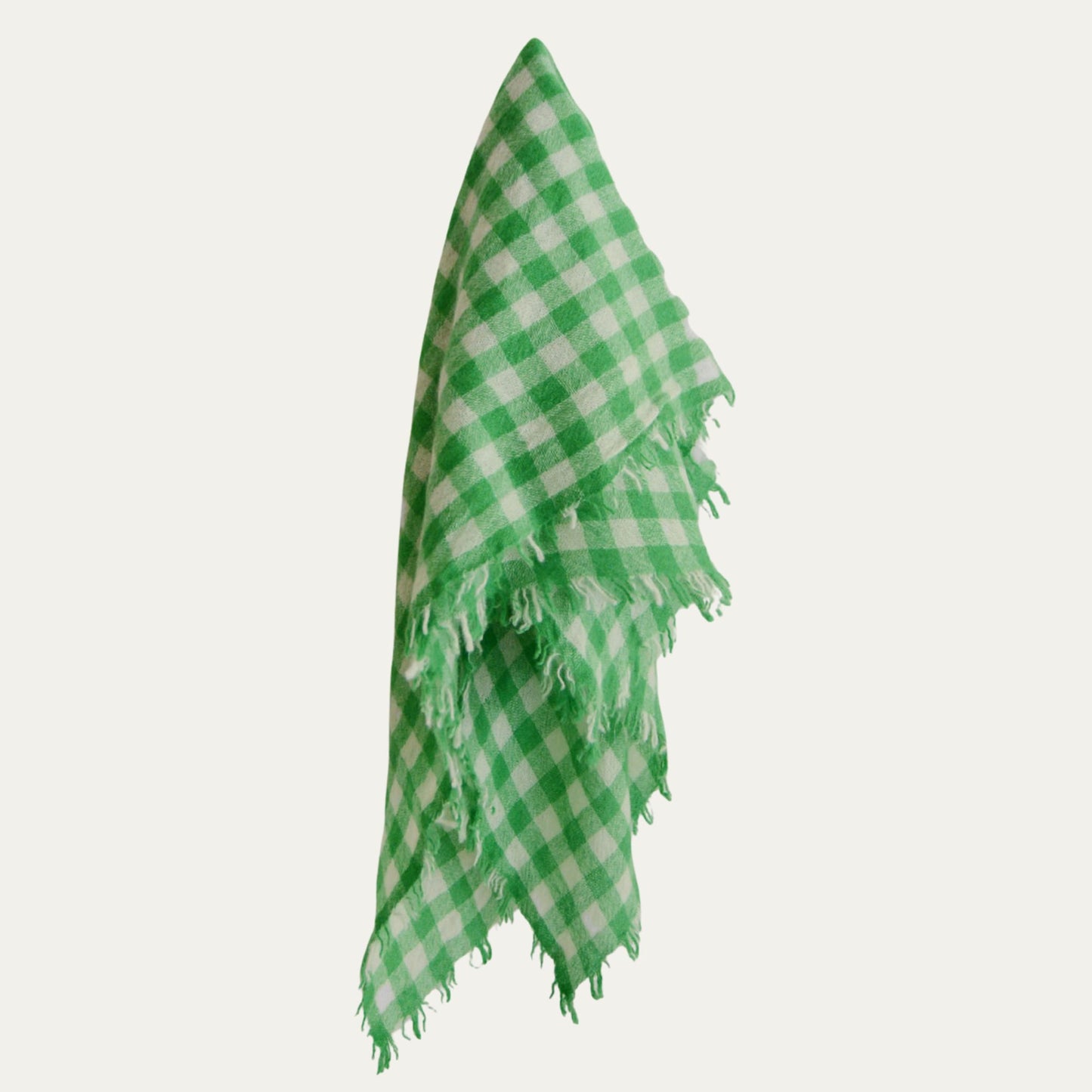 Makie Cashmere Scarf Check Green-Makie-Thistle Hill