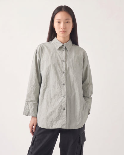 Sayaka Davis Crinkled Oversized Shirt Moon Grey