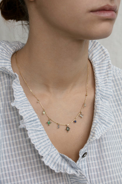 5 Octobre Angie Blue Necklace-5 Octobre-Thistle Hill