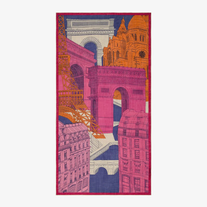 Inoui Editions Scarf 100 Paris Fuchsia-Inoui Editions-Thistle Hill