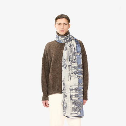 Inoui Editions Scarf 100 Quatre Saisons Blue-Inoui Editions-Thistle Hill