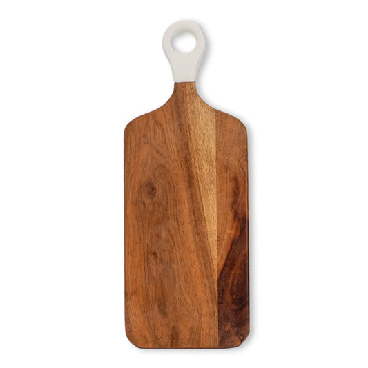 Wood + White Collection Acacia Wood Rectangle Charcuterie-Thistle Hill-Thistle Hill