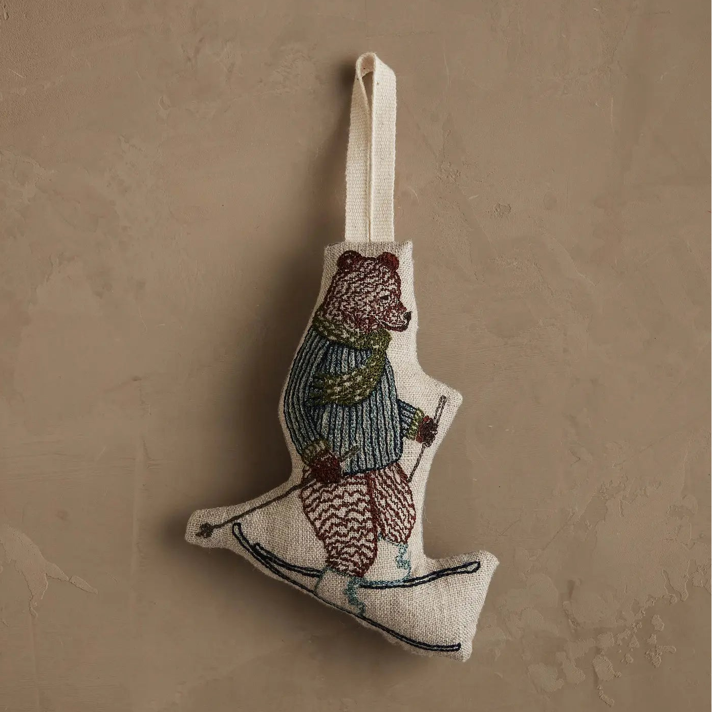 Coral & Tusk Downhill Bear Ornament-Coral & Tusk-Thistle Hill