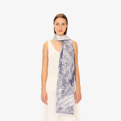 Inoui Editions Scarf 100 Balthazar Navy Blue Marine-Inoui Editions-Thistle Hill