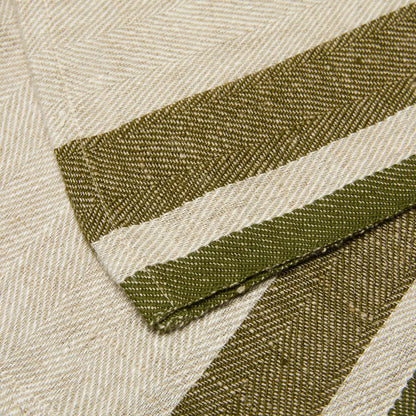 Gordes Natural & Olive Napkins Set of 4-Thistle Hill-Thistle Hill