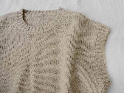 Makie Oversized Vest Beige-Makie-Thistle Hill