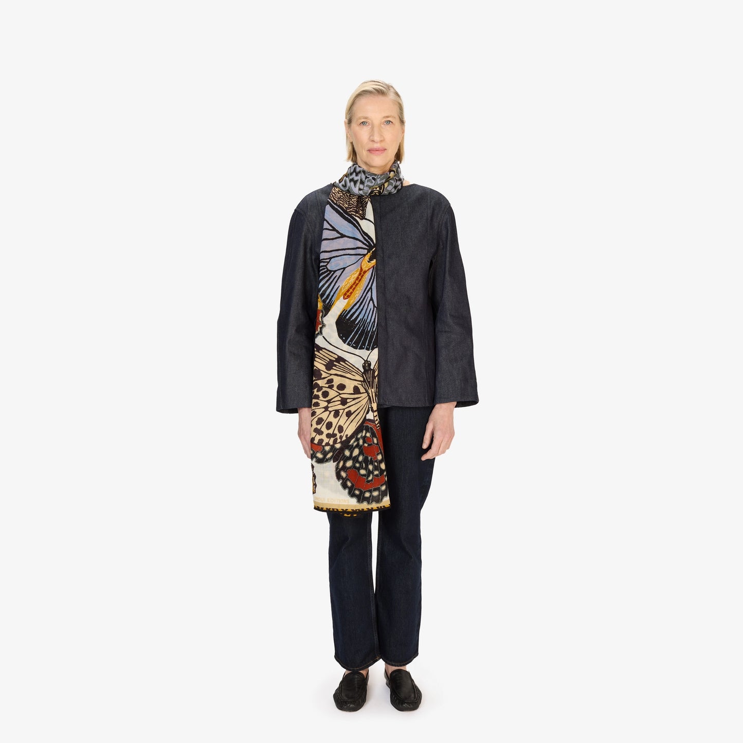 Inoui Editions Scarf 70 Papillons White-Inoui Editions-Thistle Hill