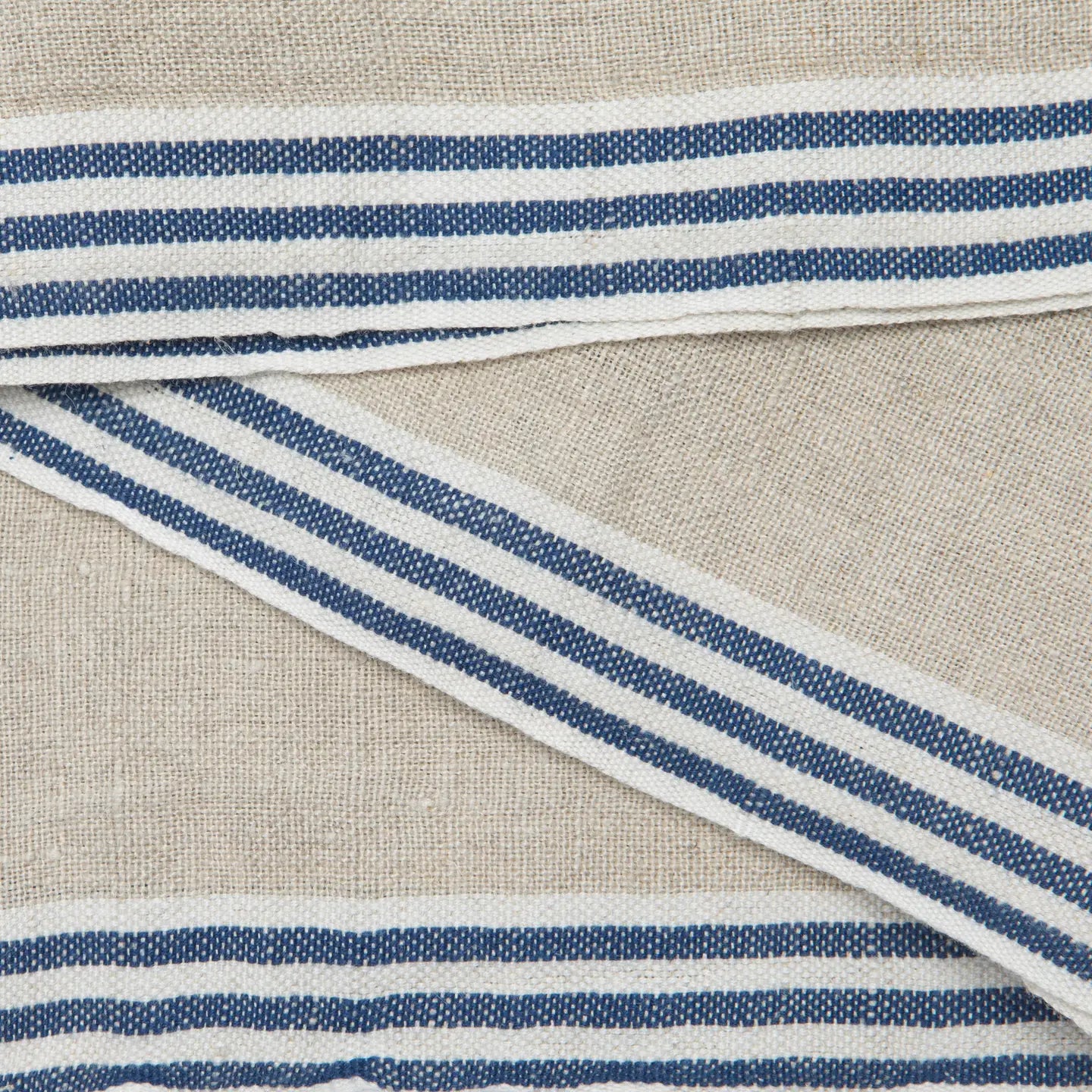 Alsace Natural & Blue Napkins Set of 4-Thistle Hill-Thistle Hill