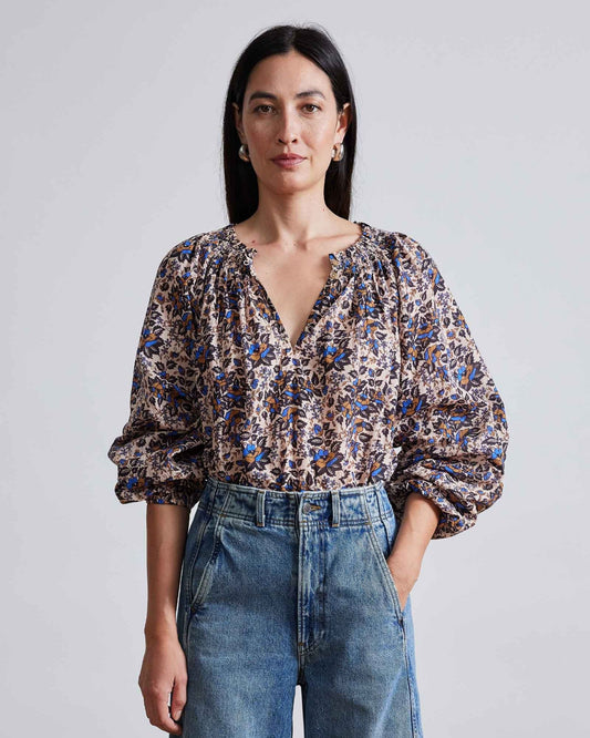 Thistle Knotted Collar Shirt - Ready-to-Wear 1AB6GO