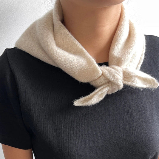 Le Bon Shoppe Cashmere Bandana Oatmeal-Le Bon Shoppe-Thistle Hill