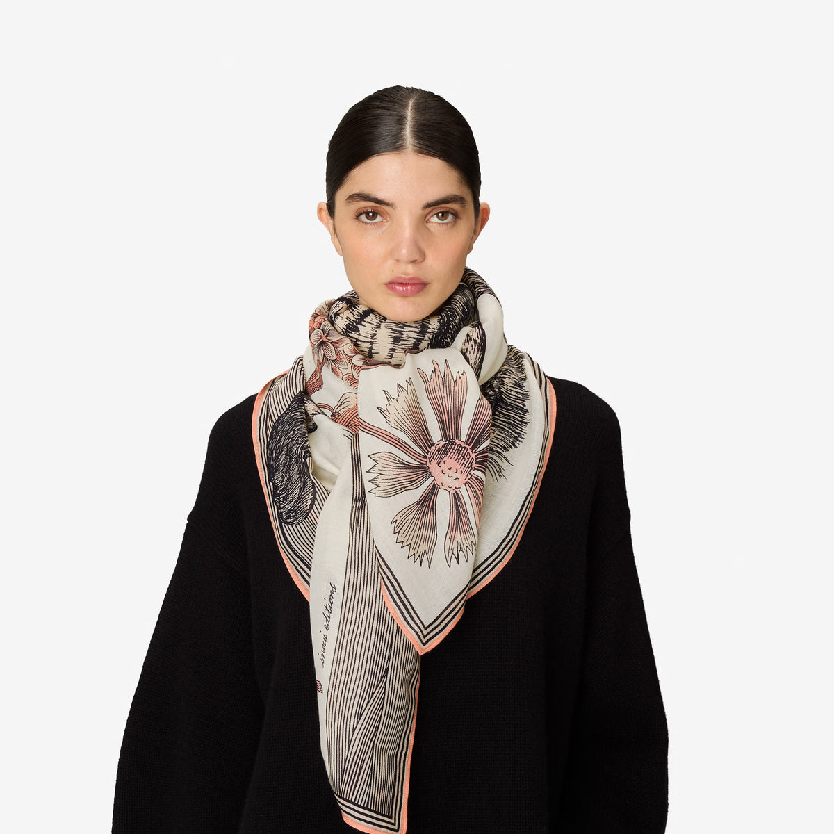 Inoui Editions Square 130 Gustav Powder Scarf-Inoui Editions-Thistle Hill