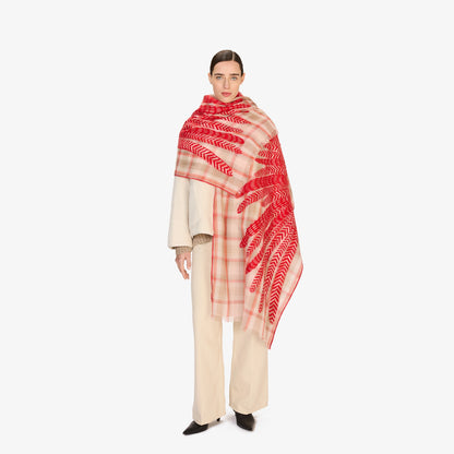Inoui Editions Scarf 70 Dimensional Hedwige Coral-Inoui Editions-Thistle Hill