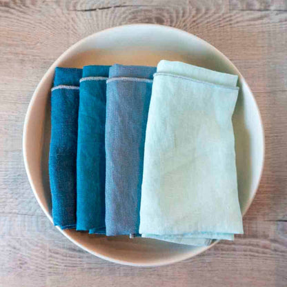 West Coast Handmade Curated Linen Napkins Seaside Mix-Thistle Hill-Thistle Hill