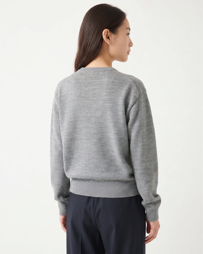 Sayaka Davis Boy-Fit Knit Sweatshirt Heather Grey-Sayaka Davis-Thistle Hill