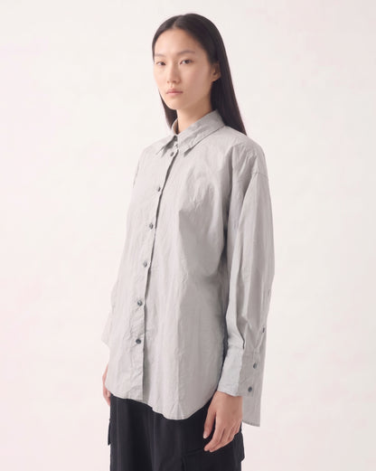 Sayaka Davis Crinkled Oversized Shirt Moon Grey