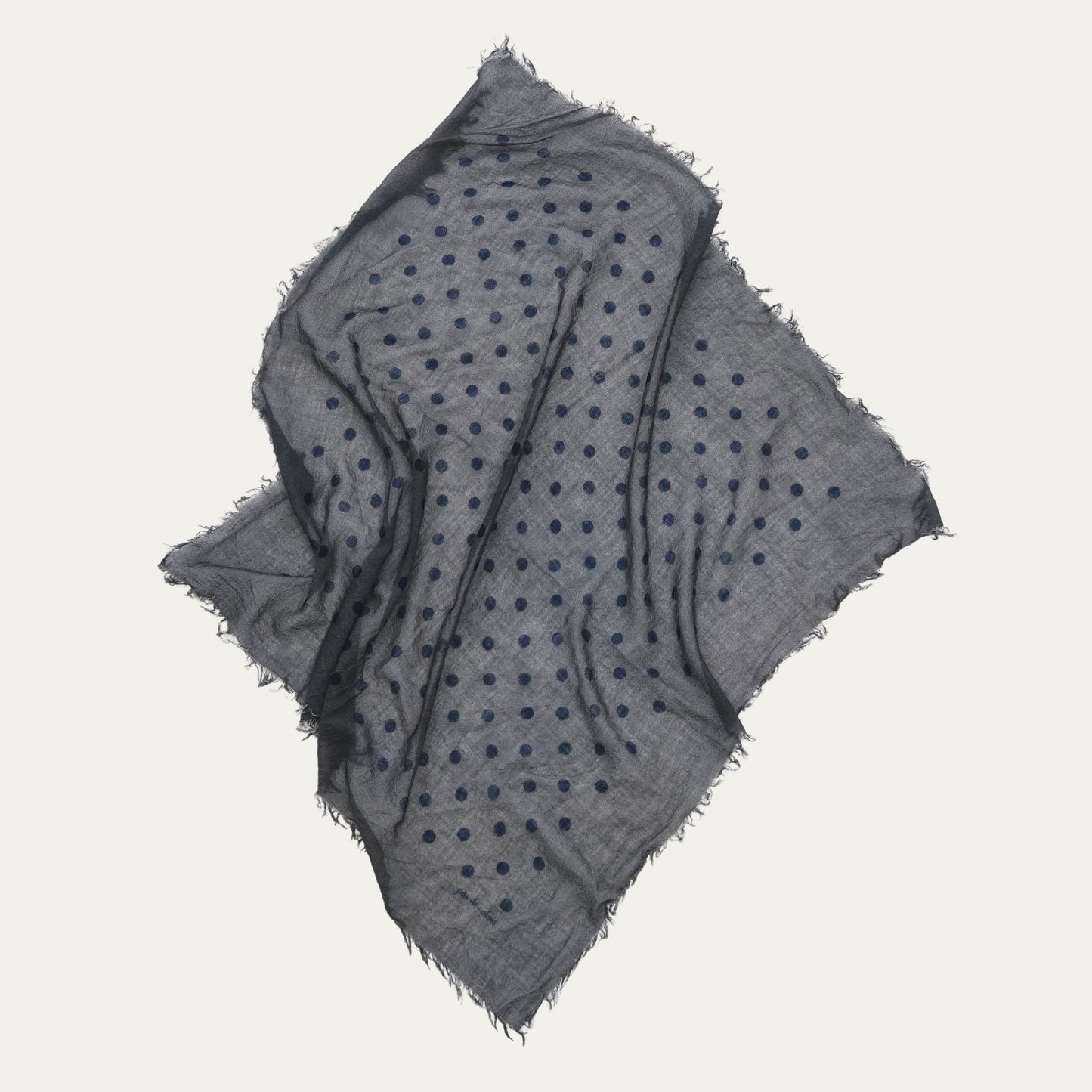 Pas de Calais Light Wool Dot Print Scarf Green-Pas De Calais-Thistle Hill