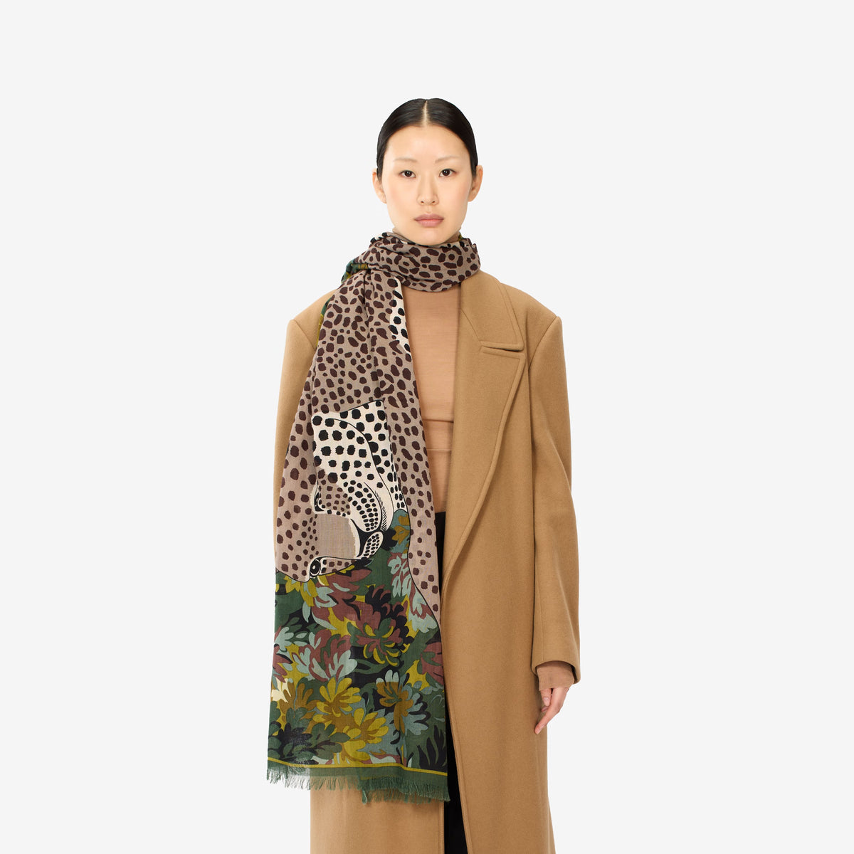 Inoui Editions 70 Mike Khaki Scarf-Inoui Editions-Thistle Hill