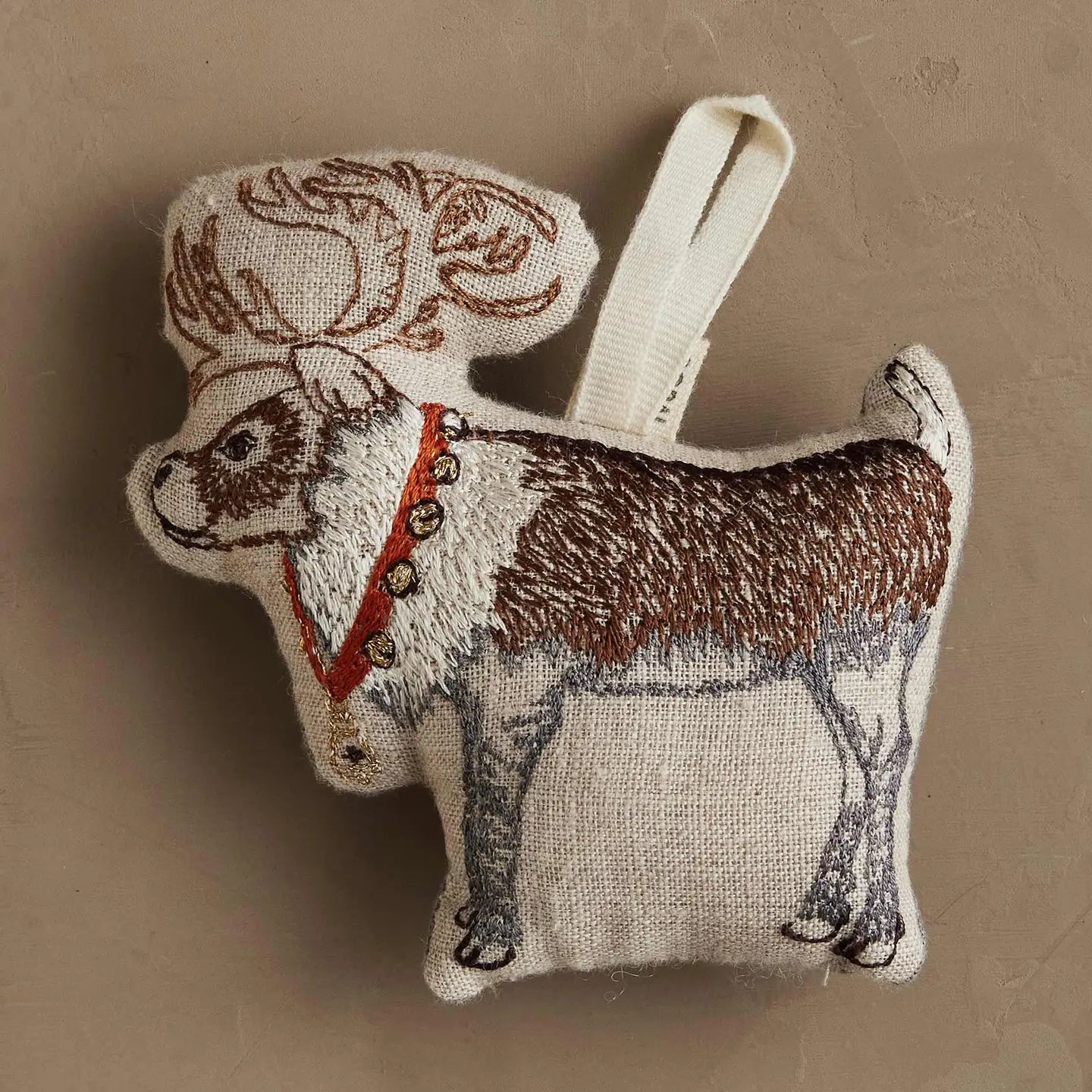 Coral & Tusk Reindeer with Bells Ornament-Coral & Tusk-Thistle Hill