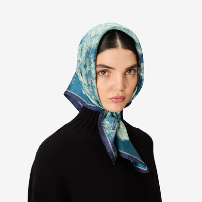 Inoui Editions Square 70 Come Duck Blue Scarf-Inoui Editions-Thistle Hill