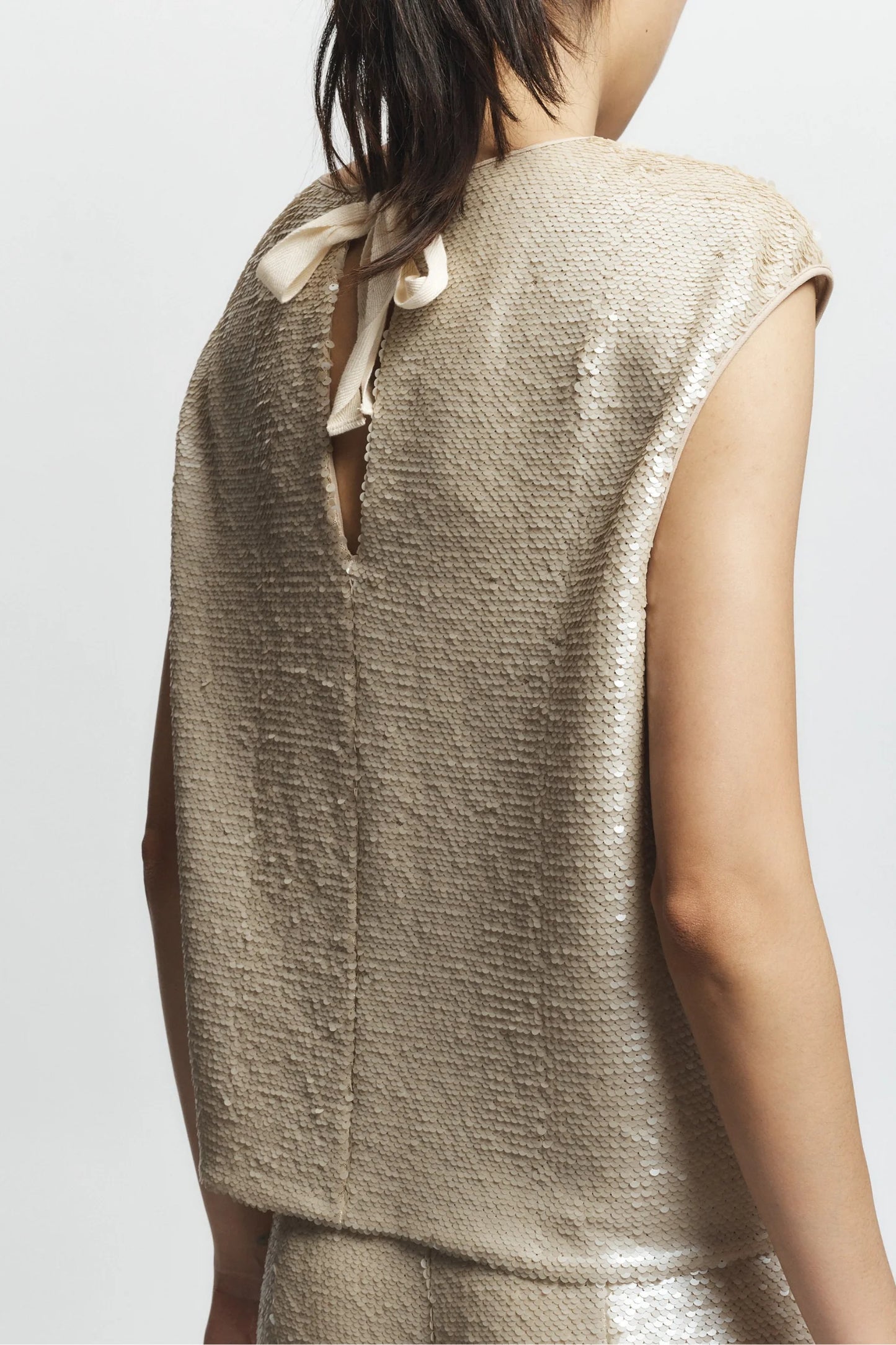 Saint Art Bowen Sequin Tank Pearl-Saint Art-Thistle Hill