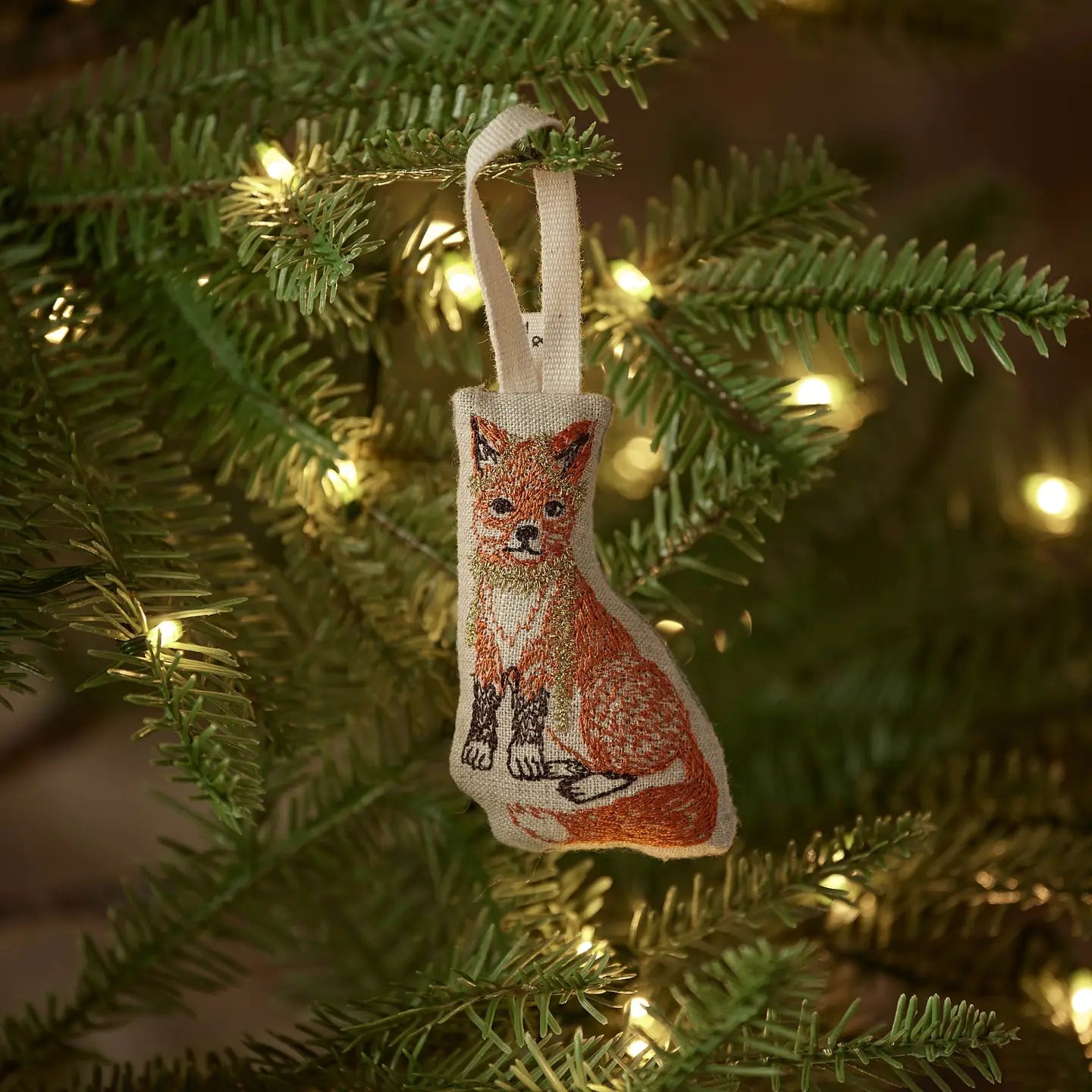 Coral & Tusk Fox Tree Trimmer Ornament-Coral & Tusk-Thistle Hill