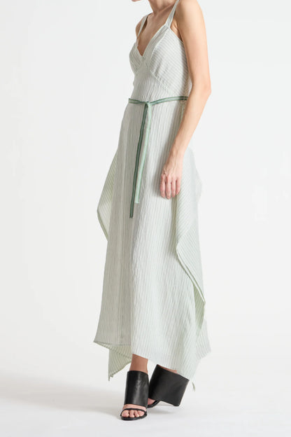 Saint Art Marin Pinstripe Dress Mint-Saint Art-Thistle Hill