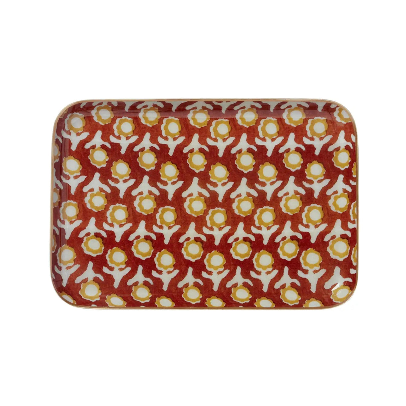 Enameled Metal Tray Vishnu Squirrel-Thistle Hill-Thistle Hill