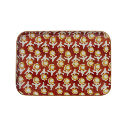 Enameled Metal Tray Vishnu Squirrel-Thistle Hill-Thistle Hill