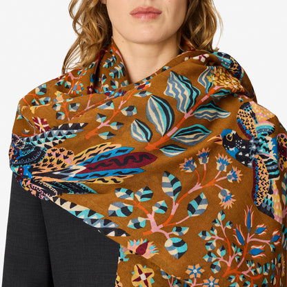 Inoui Editions 100 Rene Perrot Brown Scarf-Inoui Editions-Thistle Hill