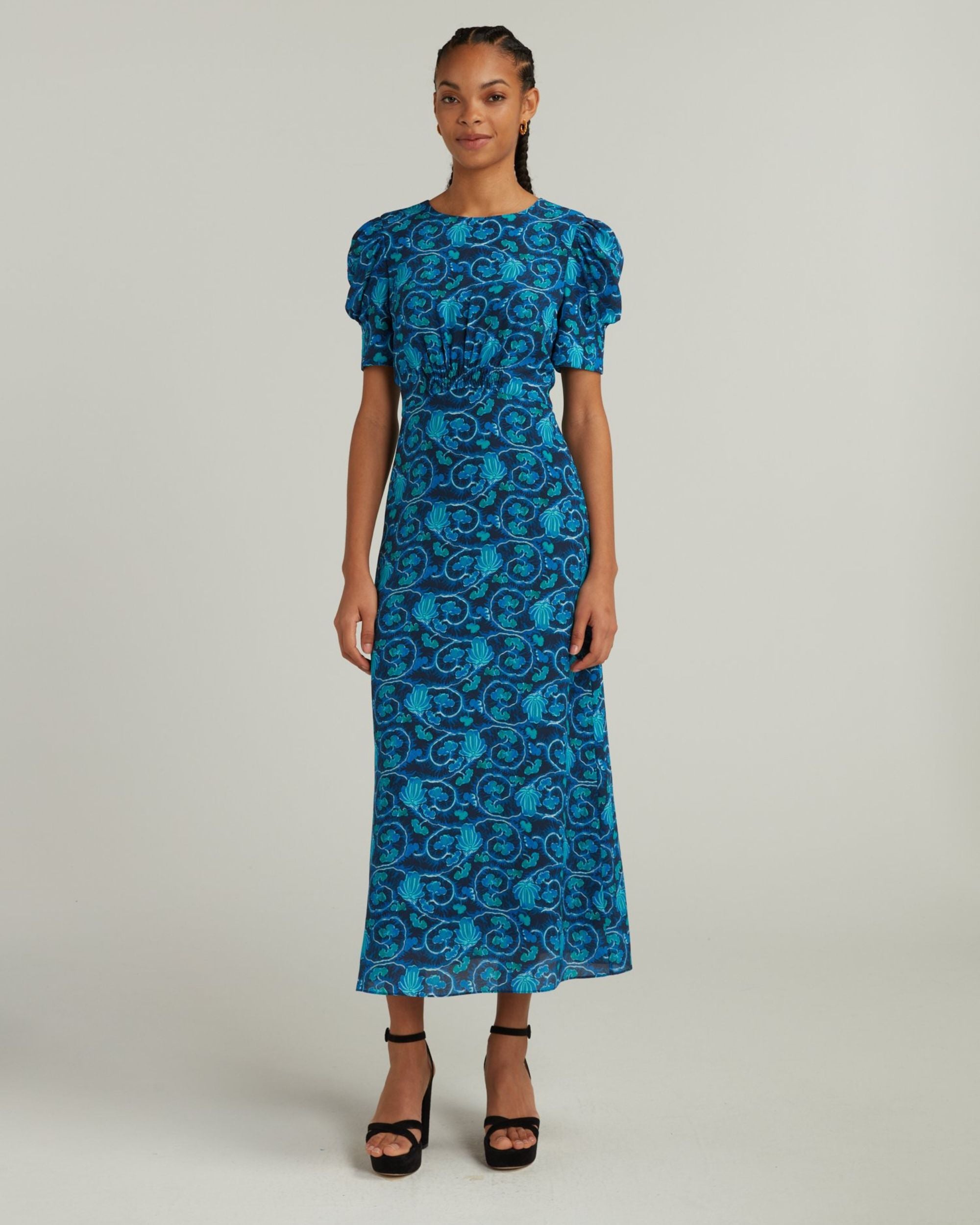 Saloni bianca shop floral dress