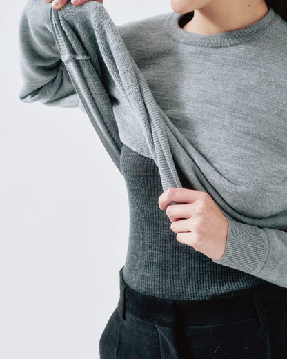 Sayaka Davis Boy-Fit Knit Sweatshirt Heather Grey-Sayaka Davis-Thistle Hill