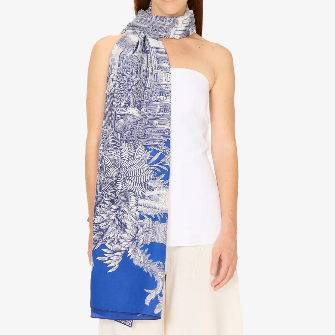 Inoui Editions Scarf 100 Piranesi Blue-Inoui Editions-Thistle Hill