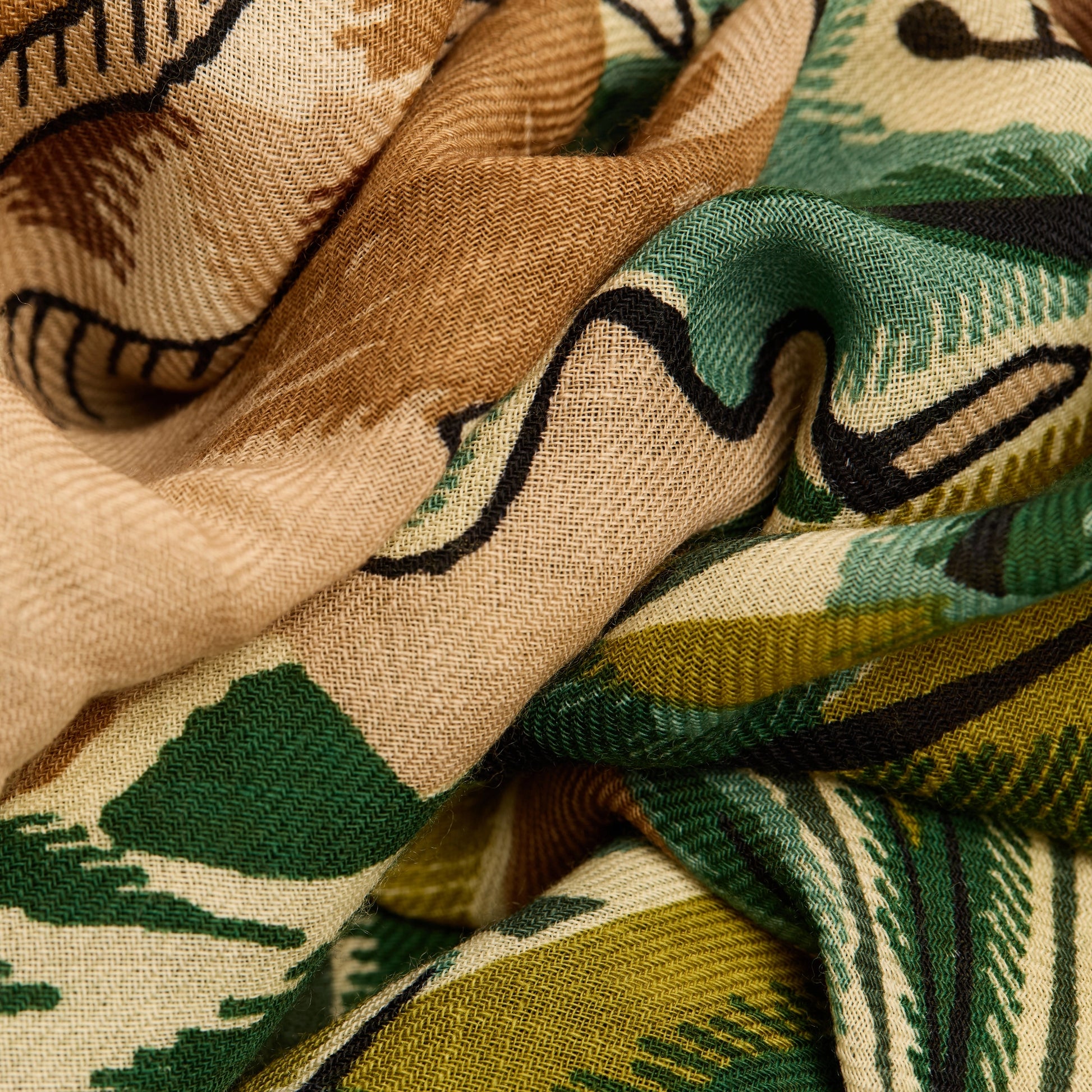 Inoui Editions Scarf 100 Leonard Khaki-Inoui Editions-Thistle Hill