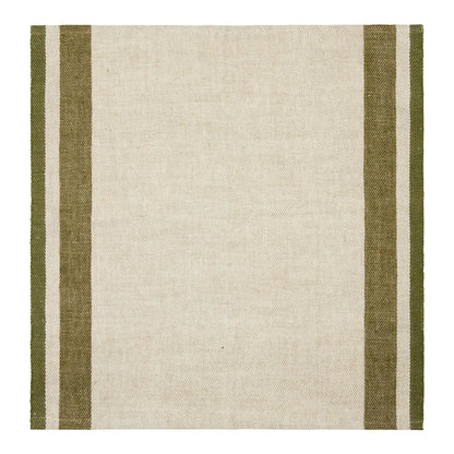 Gordes Natural & Olive Napkins Set of 4-Thistle Hill-Thistle Hill