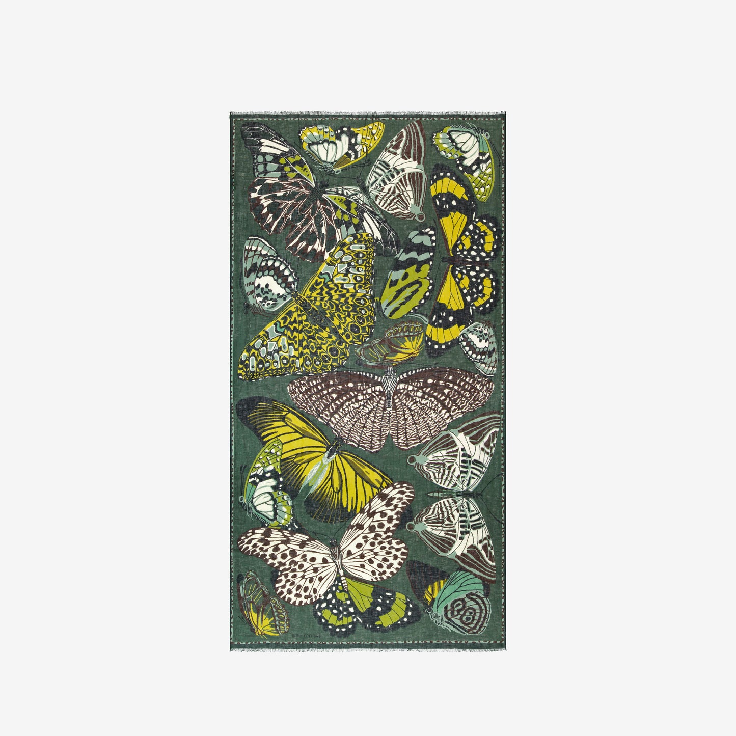 Inoui Editions Scarf 100 Papillions Khaki-Inoui Editions-Thistle Hill