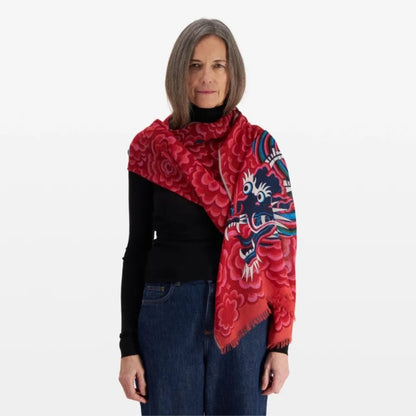 Inoui Editions Scarf 70 Dragon Fuchsia