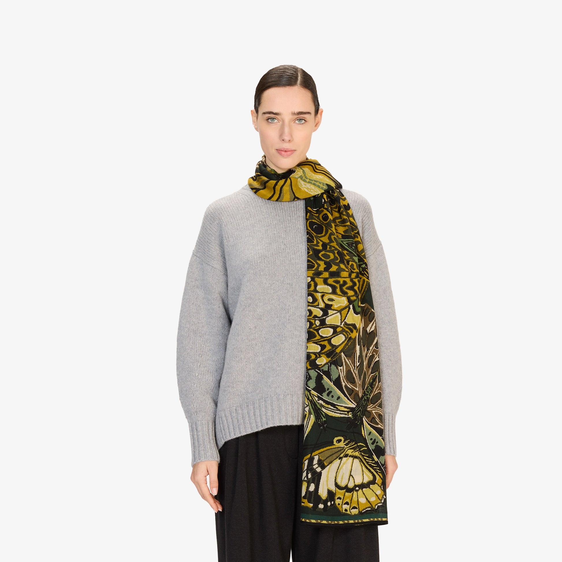 Inoui Editions Scarf 70 Papillons Emerald-Inoui Editions-Thistle Hill