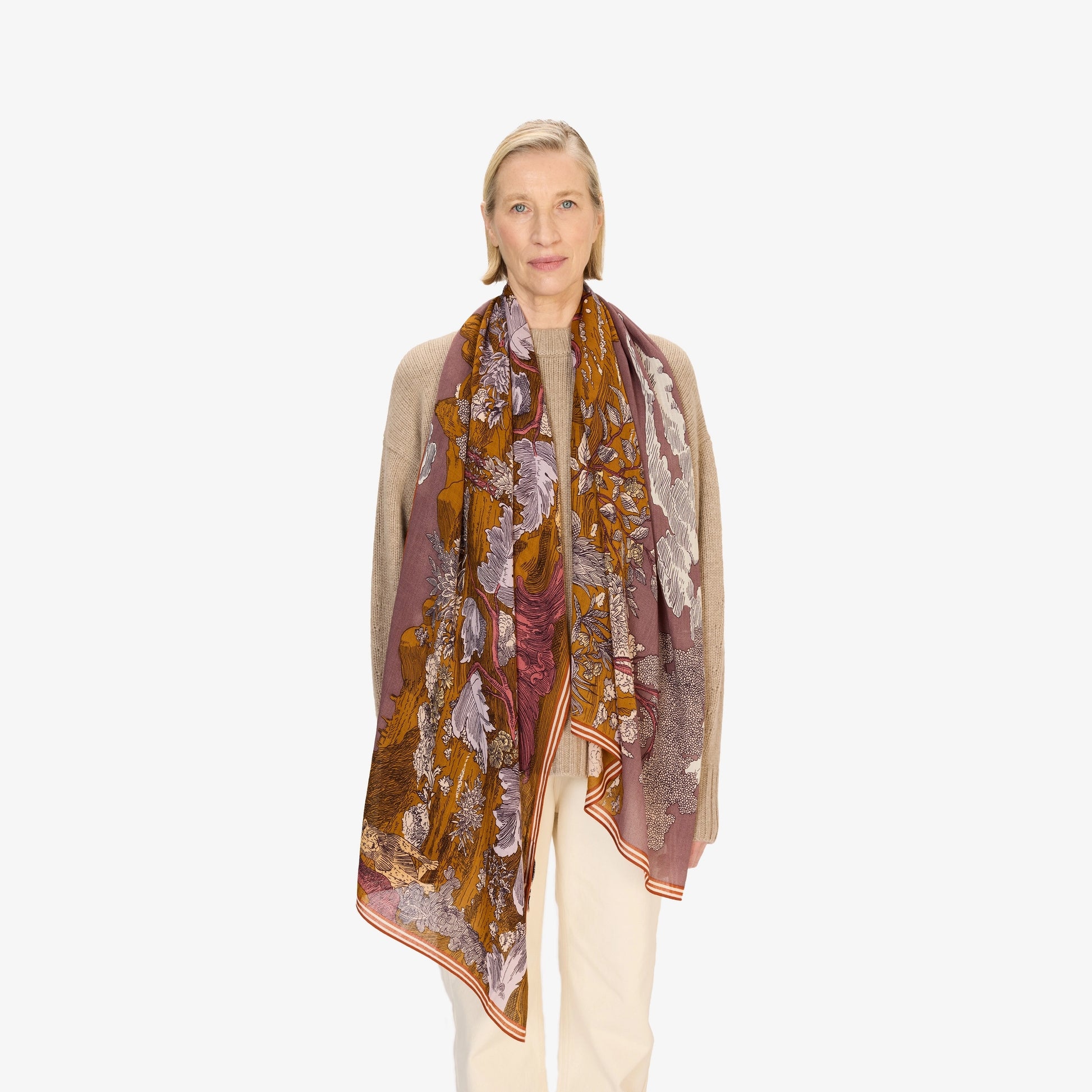 Inoui Editions Scarf 70 Histoire Purple-Inoui Editions-Thistle Hill