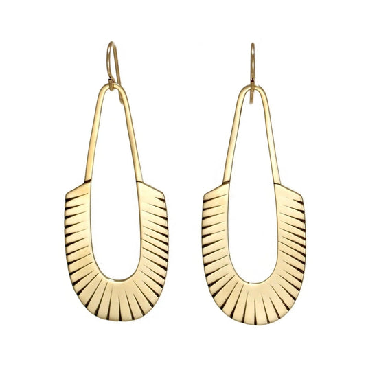 Carolyn Keys Adele Earrings Brass-Carolyn Keys-Thistle Hill