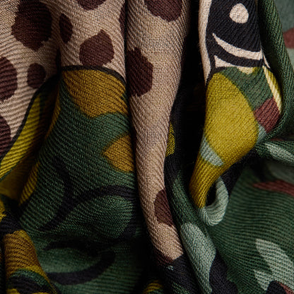 Inoui Editions 70 Mike Khaki Scarf-Inoui Editions-Thistle Hill