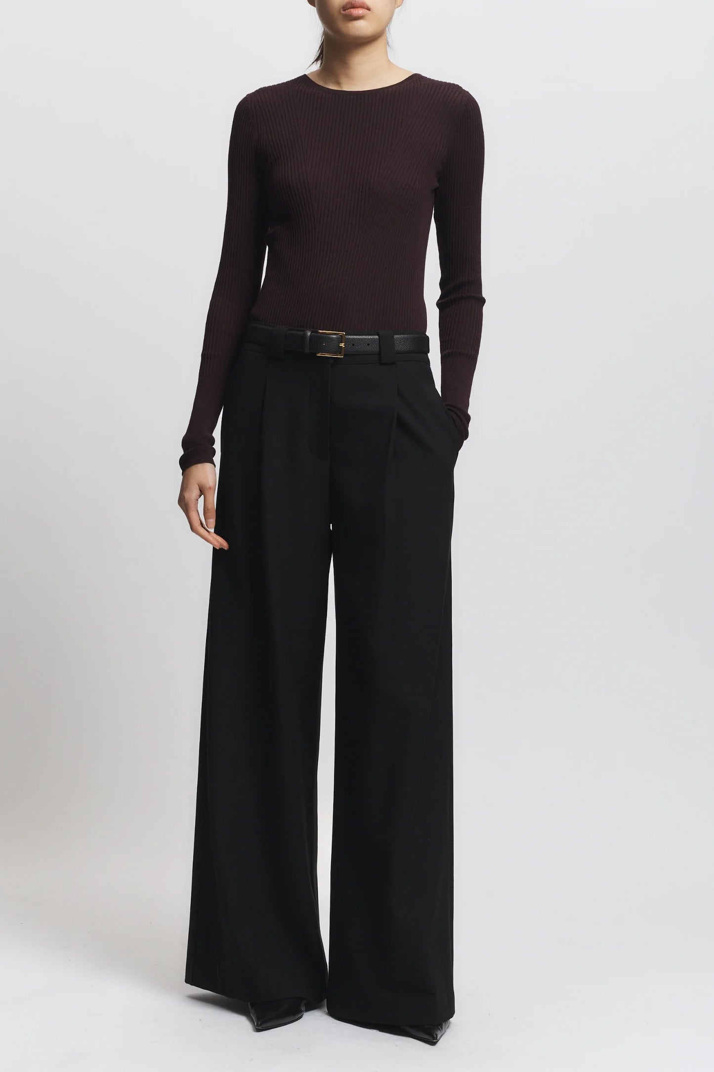 Saint Art Atlas Rib Crewneck Sweater Burgundy-Saint Art-Thistle Hill