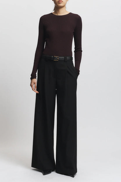 Saint Art Atlas Rib Crewneck Sweater Burgundy-Saint Art-Thistle Hill