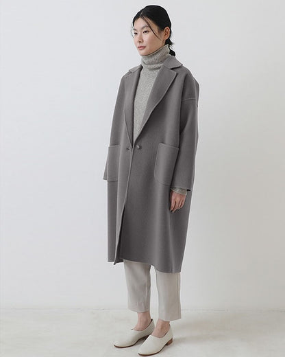 Evam Eva Tailored Coat Otter Gray-Evam Eva-Thistle Hill