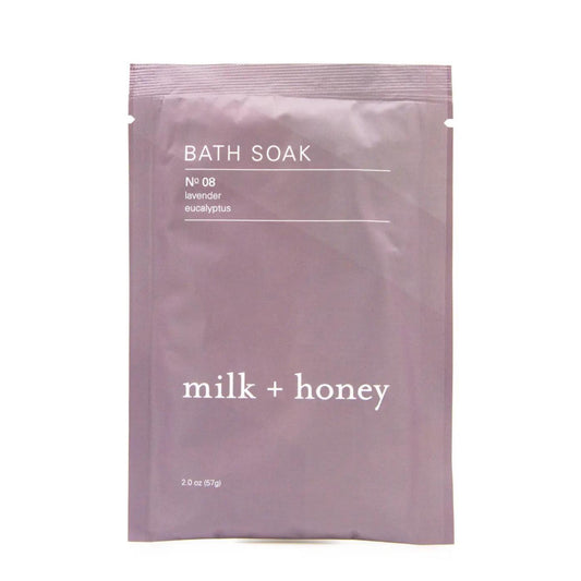 Milk + Honey Bath Soak Nº 08: Lavender + Eucalyptus Pouch