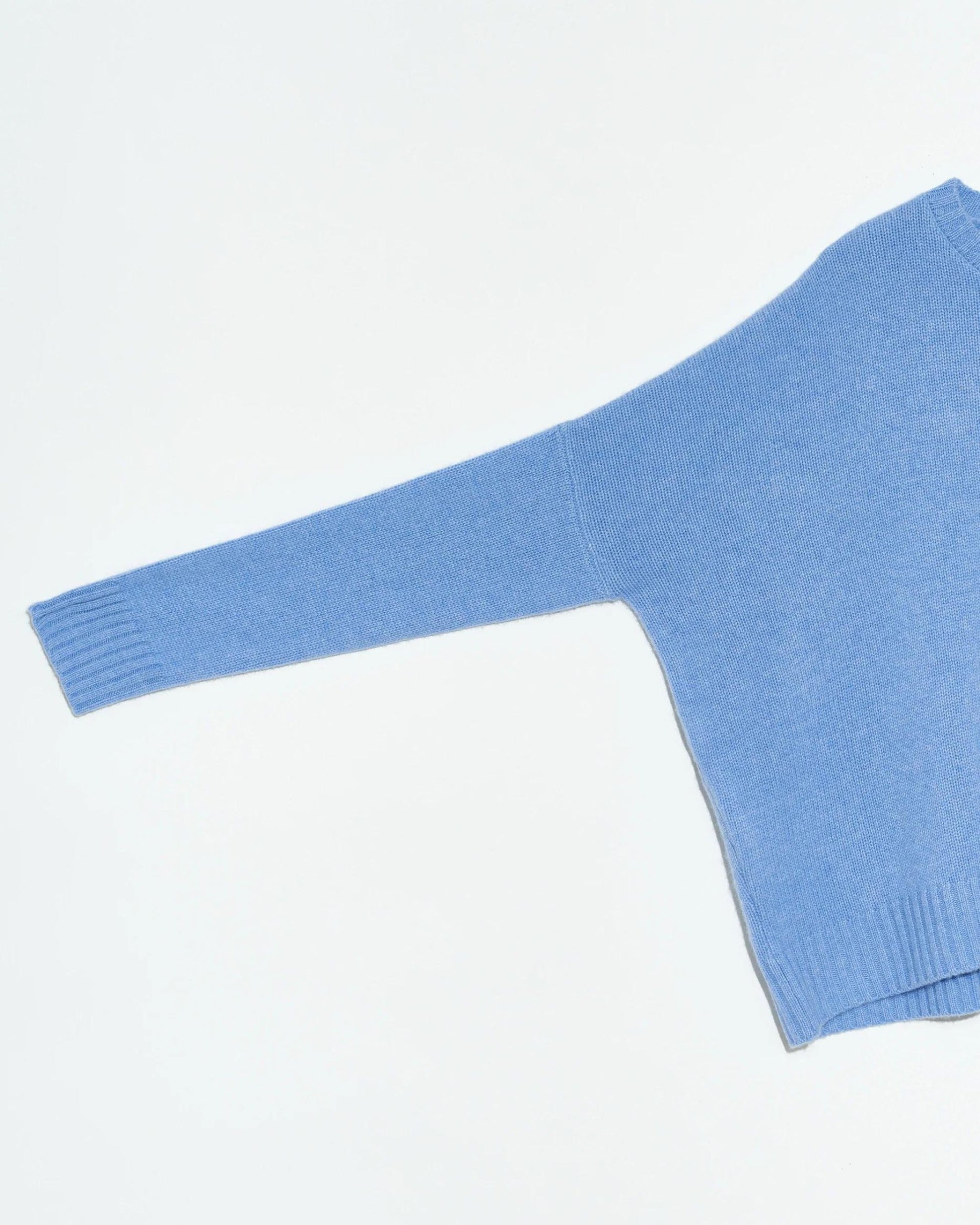 Organic by John Patrick Cashmere Wide Pullover Cornflower-Organic by John Patrick-Thistle Hill