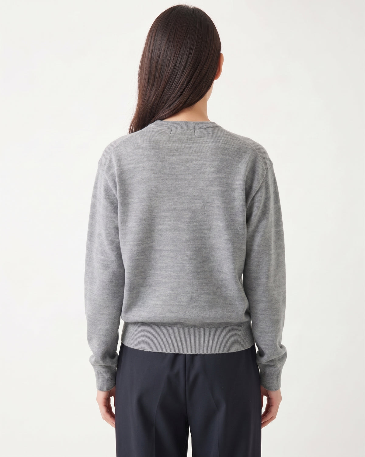 Sayaka Davis Boy-Fit Knit Sweatshirt Heather Grey-Sayaka Davis-Thistle Hill