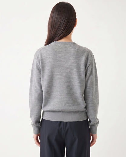 Sayaka Davis Boy-Fit Knit Sweatshirt Heather Grey-Sayaka Davis-Thistle Hill