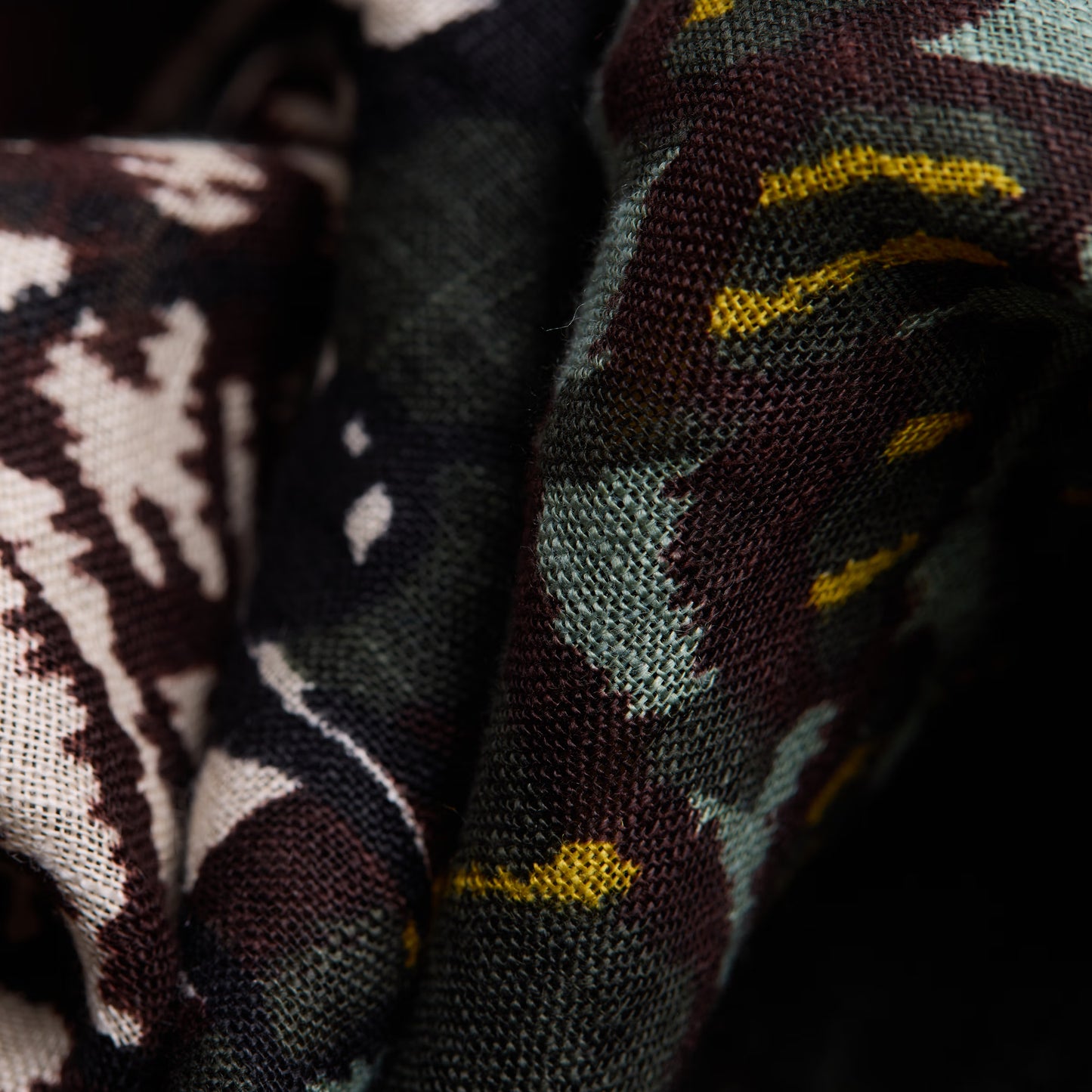 Inoui Editions Scarf 100 Papillions Khaki-Inoui Editions-Thistle Hill